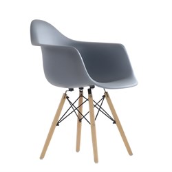 Кресло Barneo N-14 WoodMold Eames style серый - фото 17092