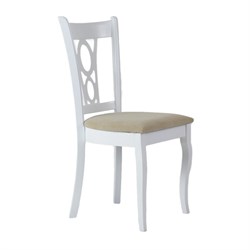 Стул Вальс белая эмаль, сиденье RS03 светлая ткань - фото 17716